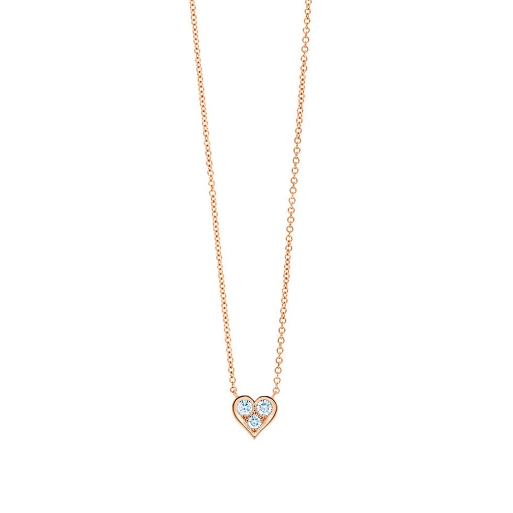 Tiffany diamond heart pendant